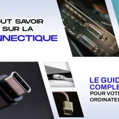 Divers câbles et connectiques : jack audio, USB, Ethernet, VGA. Le guide complet pour votre ordinateur.