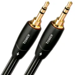 Deux prises audio jack 3.5mm plaquées or, marque "TOWER", pour une prise audio de qualité.