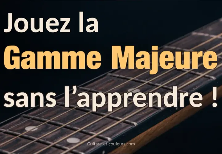 Jouez la gamme majeure sans l'apprendre ! Une invitation à maîtriser la gamme fa dièse majeur sur une guitare.
