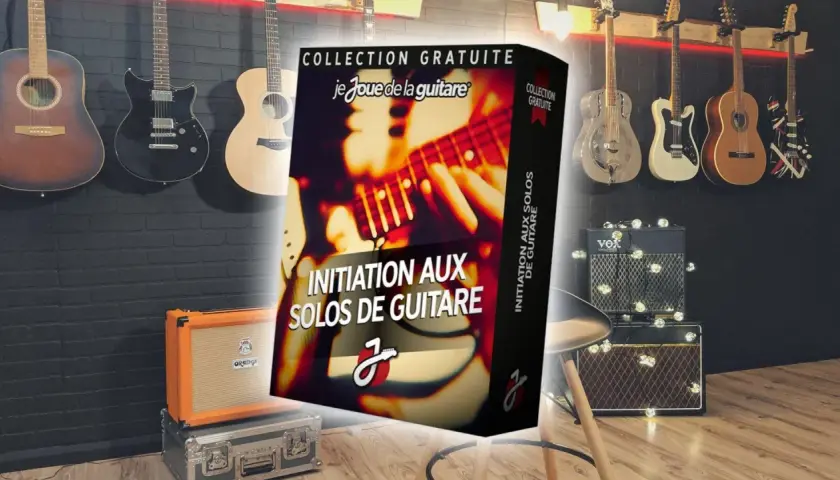 Initiation aux solos de guitare électrique, une collection gratuite pour apprendre à jouer comme une rockstar.