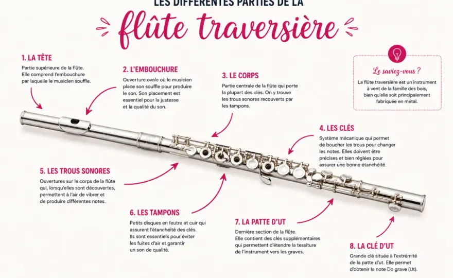 Flûte traversière ou flûte à bec - comprendre, choisir, entretenir