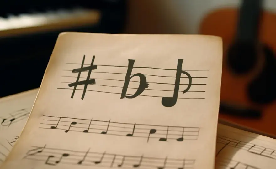 Comprendre le bémol en musique et lire une partition
