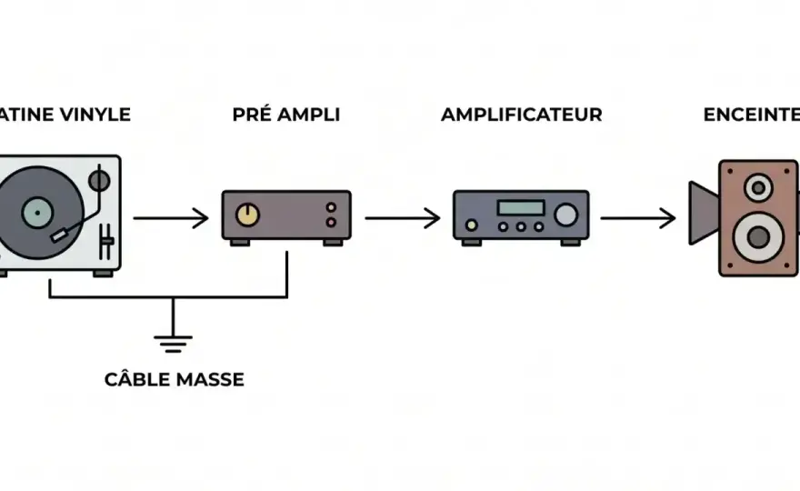 Brancher une platine vinyle sans erreur et éviter les parasites