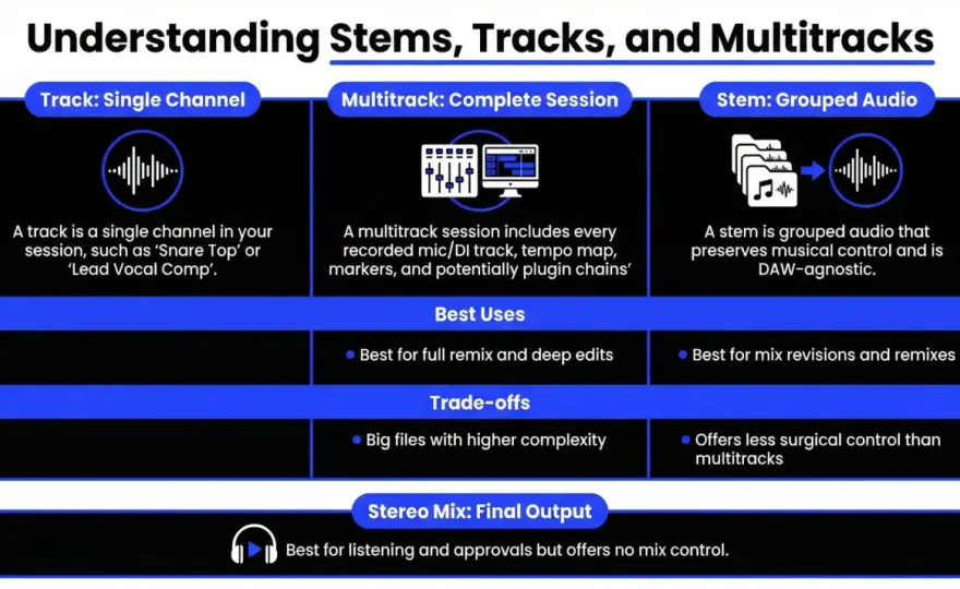 Stem musical - définition, usages et différences clés